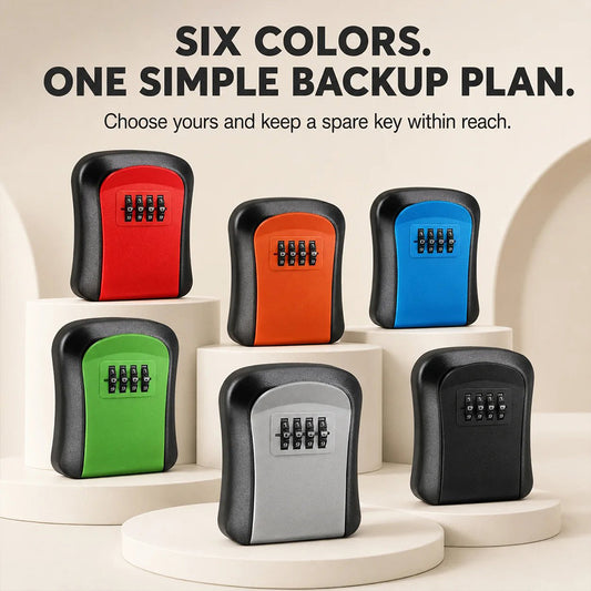 🔐 4-Digit Aluminum Alloy Key Lock Box