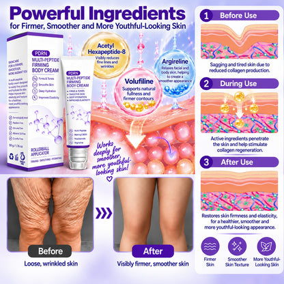 Multi-Peptide Massage Roller Cream | Anti-Aging · Hydration · Firming & Lifting ✨