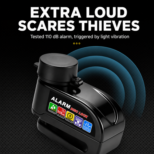 50% OFF Today | Heavy-Duty Waterproof Disc Brake Lock with 110dB Alarm