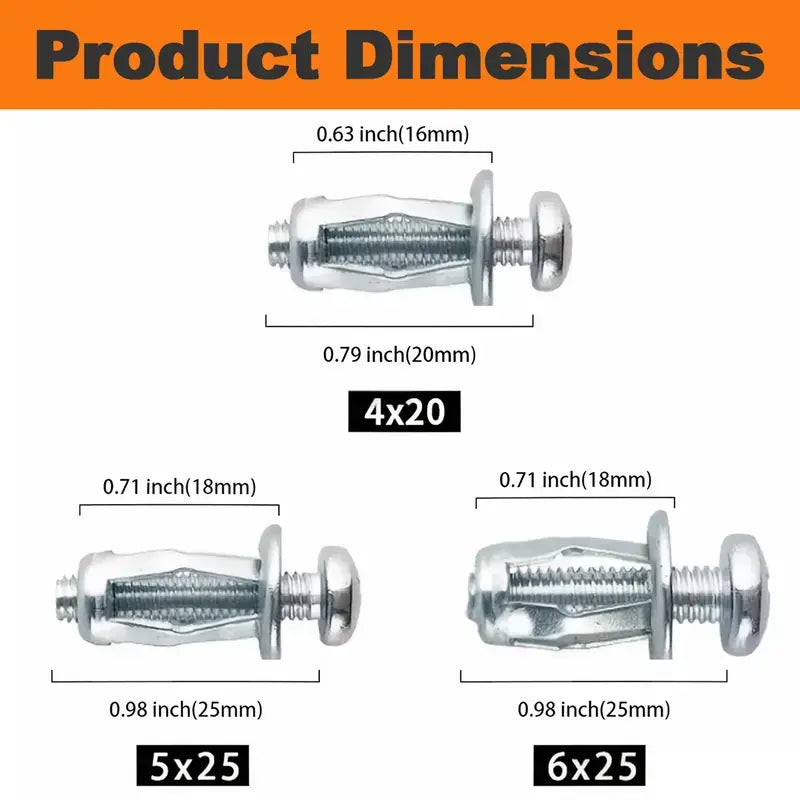 🔩 Heavy-Duty Carbon Steel Button Rivet Locking Nuts Set