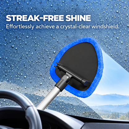 🚗🧽 180° Rotating Car Windshield Cleaner – Extendable Microfiber Glass Cleaning Kit ✨