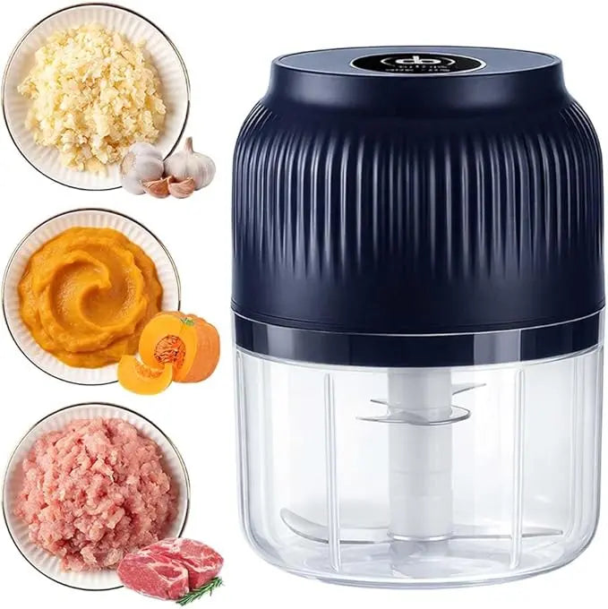 Battery-Powered Mini Chopper, Fast Chopping, Mincing & Blending