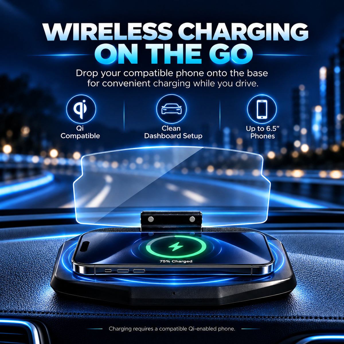 🚗 【Smart In-Car HUD Co-Pilot】Works on Sedans, SUVs, Pickups, RVs, and More!