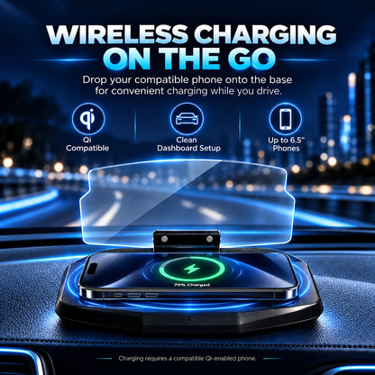 🚗 【Smart In-Car HUD Co-Pilot】Works on Sedans, SUVs, Pickups, RVs, and More!