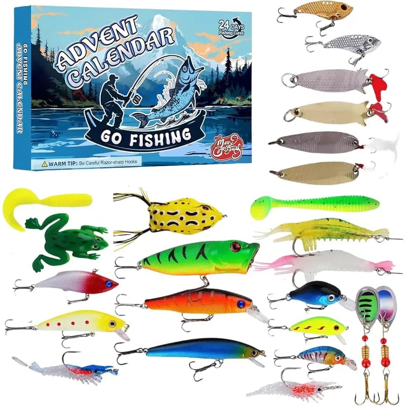 🎣🎄 2026 Angler’s Advent Calendar – 24 Days of Fishing Lure Surprises