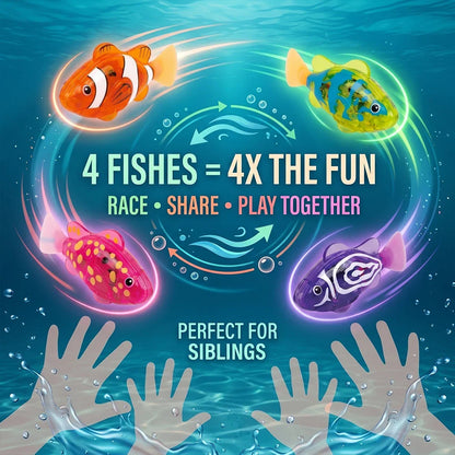 LED Auto Swimming Electronic Pet Fish Bath Toy