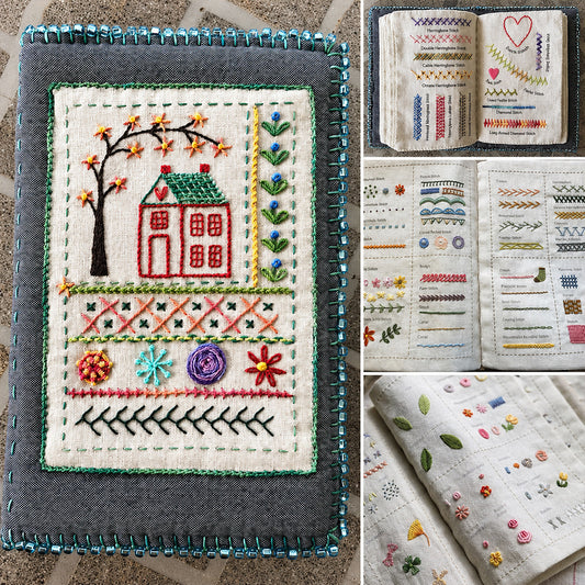 🧵 All-in-One Embroidery Stitch Book & 87-Piece Sewing Kit ✨