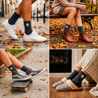 Halloween Embroidered Ankle Socks