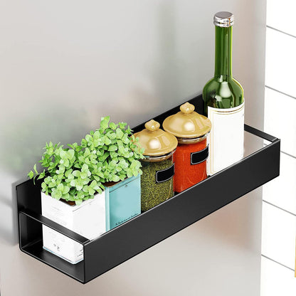 🧲 Stainless Steel Magnetic Organizer, Humidity‑Resistant Kitchen Rack for Sauces & Beverages 🍾