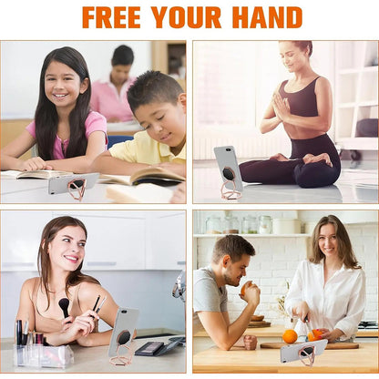 📱 360° Rotating Phone Ring Holder – Metal Finger Grip & Foldable Kickstand