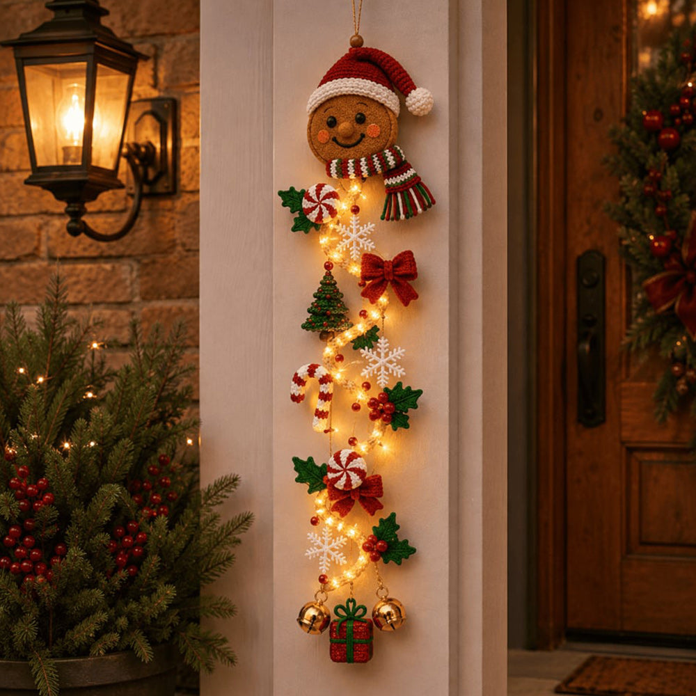 🎄 Lighted Christmas Door Hanger