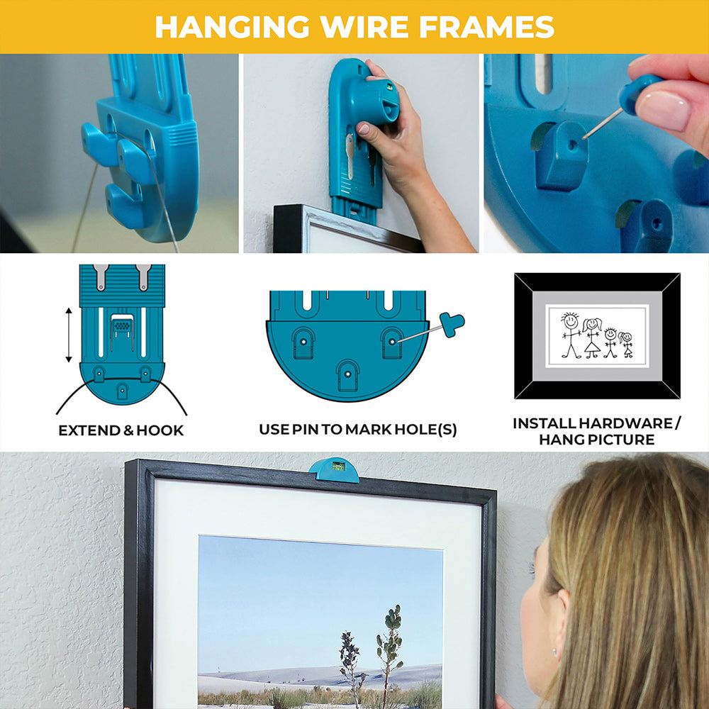 🖼️ Picture Hanging Tool – Level & Precise Wall Positioning Kit