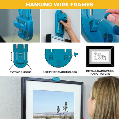 🖼️ Picture Hanging Tool – Level & Precise Wall Positioning Kit