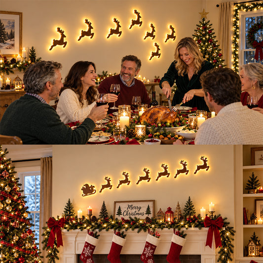 🎄 LED Christmas Wall Decorations ✨ Festive Holiday Lights