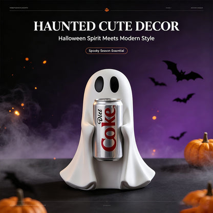 Halloween Ghost Home Decor – Cute Spooky Ghost Figurine for Tabletop, Shelf & Fireplace
