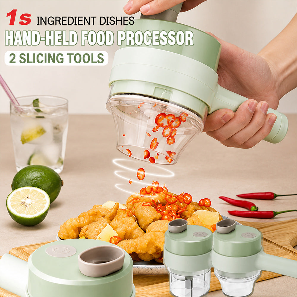 4-in-1 Electric Handheld Food Processor & Chopper 🥗✨