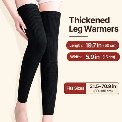 ❄️Wool Lining Winter Knee Pads for Men & Women, High Elastic Anti-Slip, Indoor Outdoor Use🧦