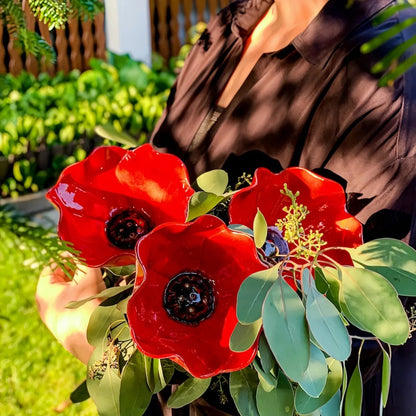 🌸 Handmade Metal Flower Garden Stake