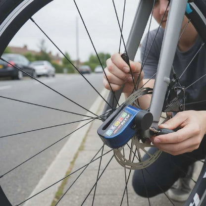 Heavy-Duty Waterproof Disc Brake Lock with Alarm System