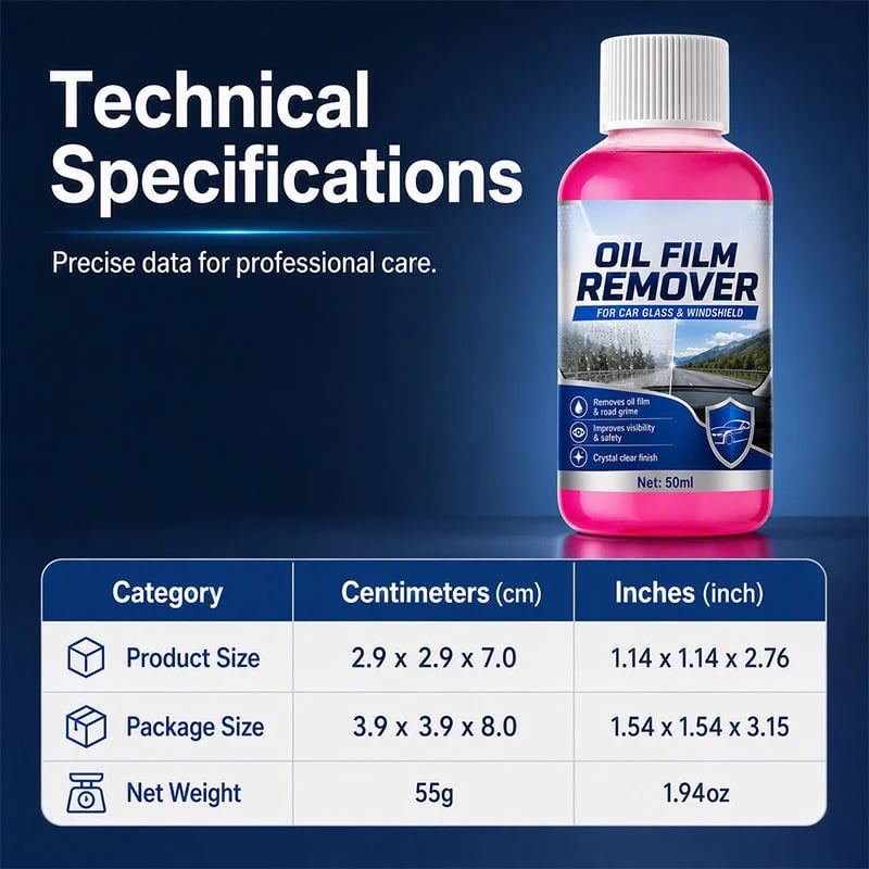 🚗 Car Glass Oil Film Remover for a Cleaner, Clearer Windshield