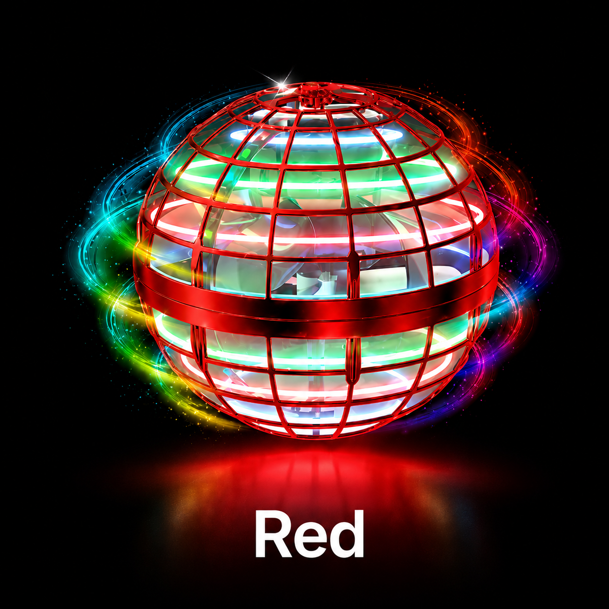 🔥LED Flying Orb – Toss, Hover, Return
