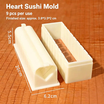 🍣 DIY Sushi Maker Mold | HIPS Non-Stick Sushi Rolling Tool with Cutting Groove