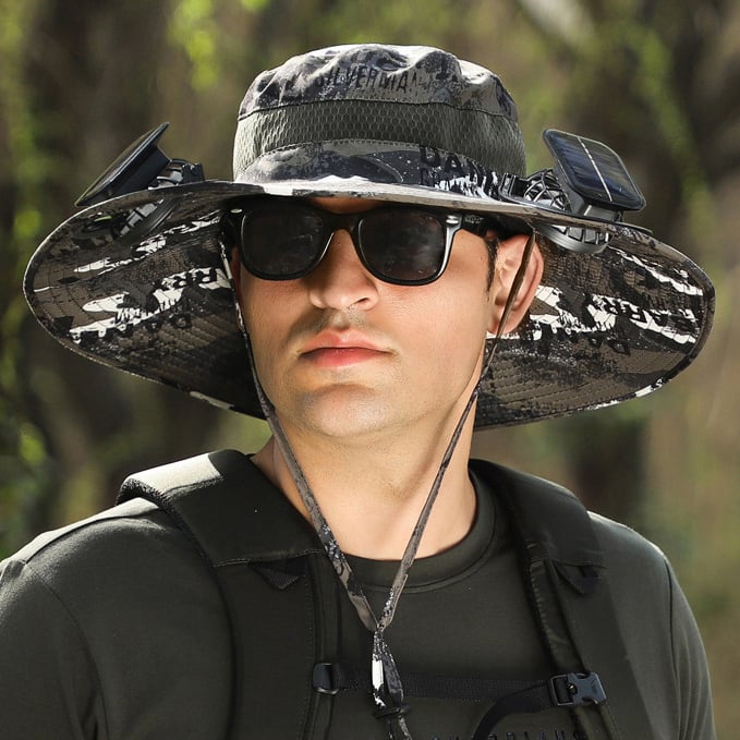 2026 New Ultralight Solar Fan Sun HatLighter Than a Baseball!