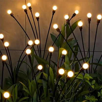 Solar Firefly Garden Lights  LED Flickering Firefly Glow Solar Pathway Lights for Yard, Patio & Landscape Decor