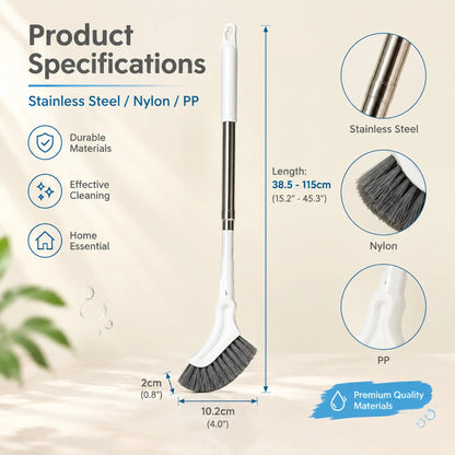 Adjustable Length Stainless Steel Telescopic Long Handle Crevice Cleaning Brush 🧹
