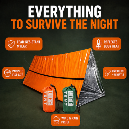 QuickShelter - 2 Person Emergency Tent ⚠️🏕️