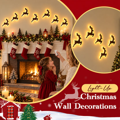 🎄 LED Christmas Wall Decorations ✨ Festive Holiday Lights
