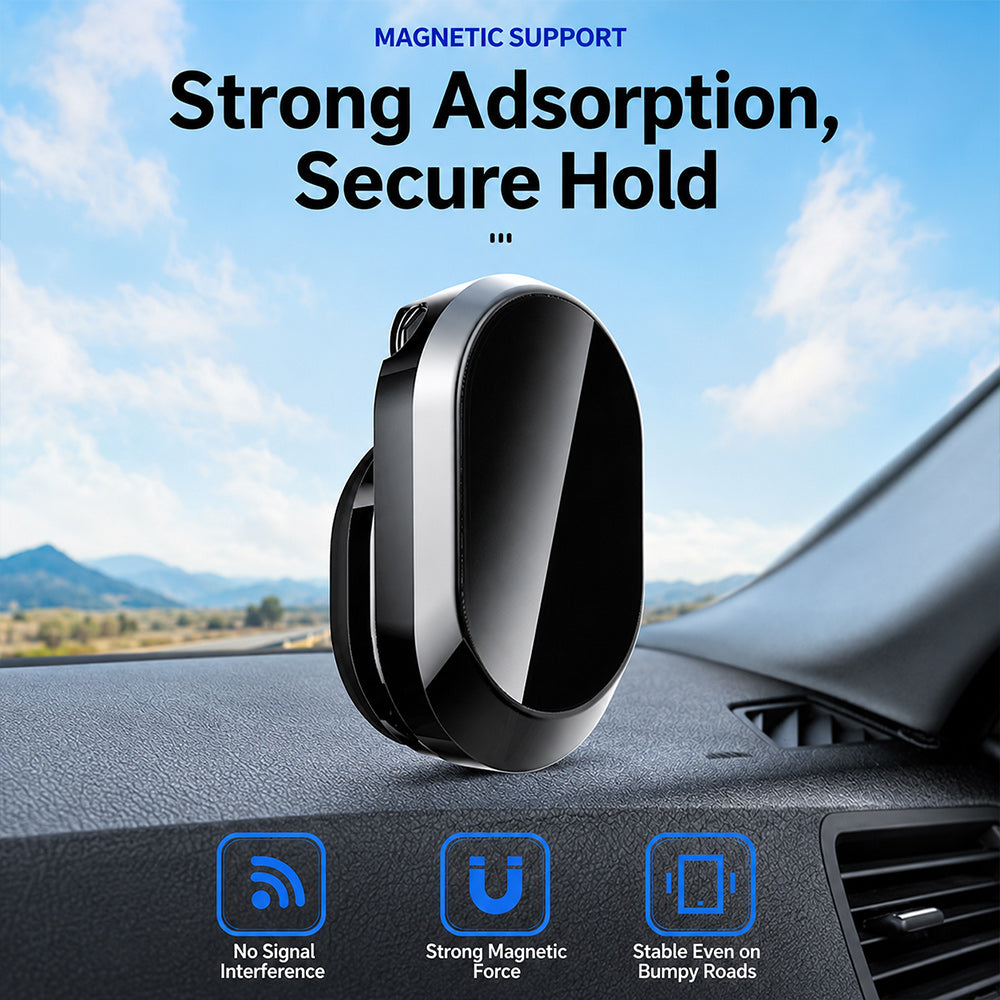 🚗 360° Foldable Magnetic Car Phone Holder – Adjustable Hands-Free Dashboard Mount 📱✨