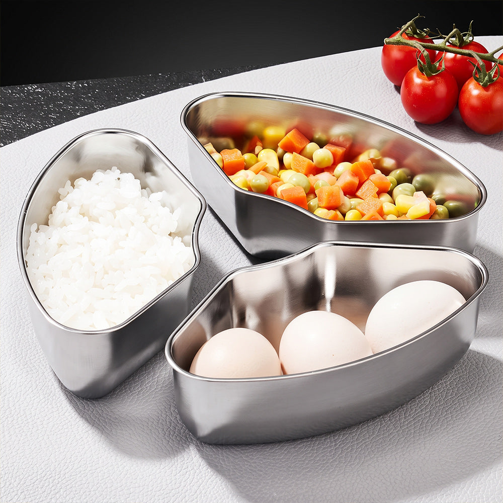 🍲 3-Piece Stainless Steel Steamer Set with Lid