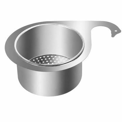 🧺 Stainless Steel Sink Drain Basket – Hanging Kitchen Organizer