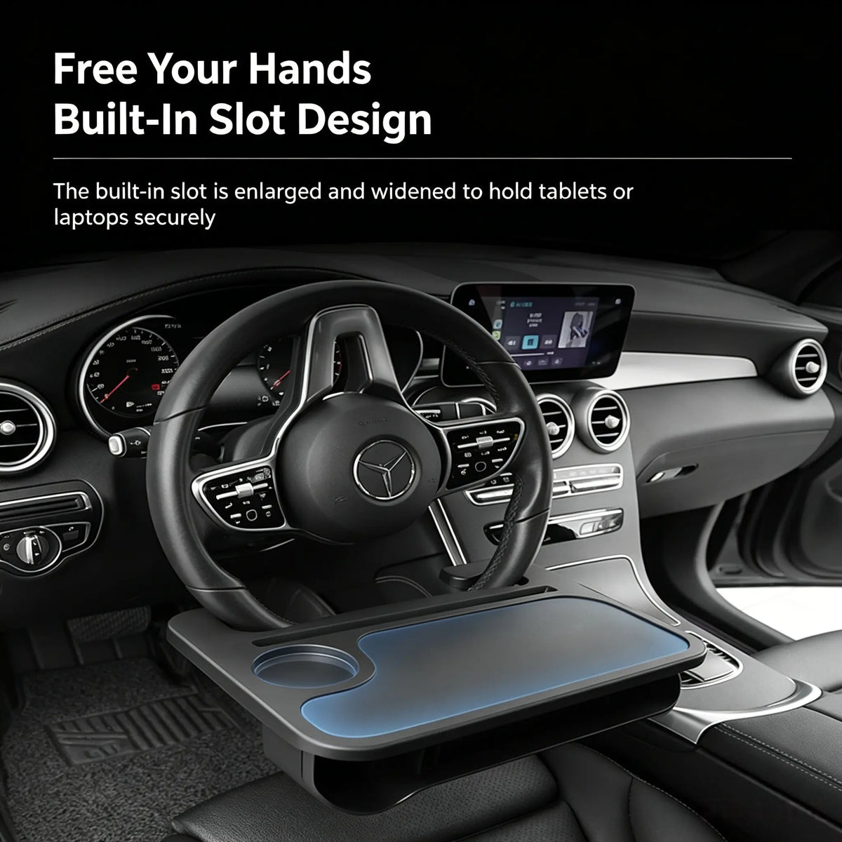 🚗 2-in-1 Steering Wheel Tray & Car Desk