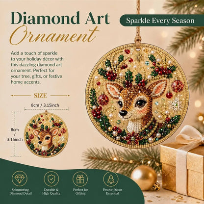 🎄Christmas DIY Diamond Painting Ornaments Kit, Xmas Tree Hanging Pendant🎁