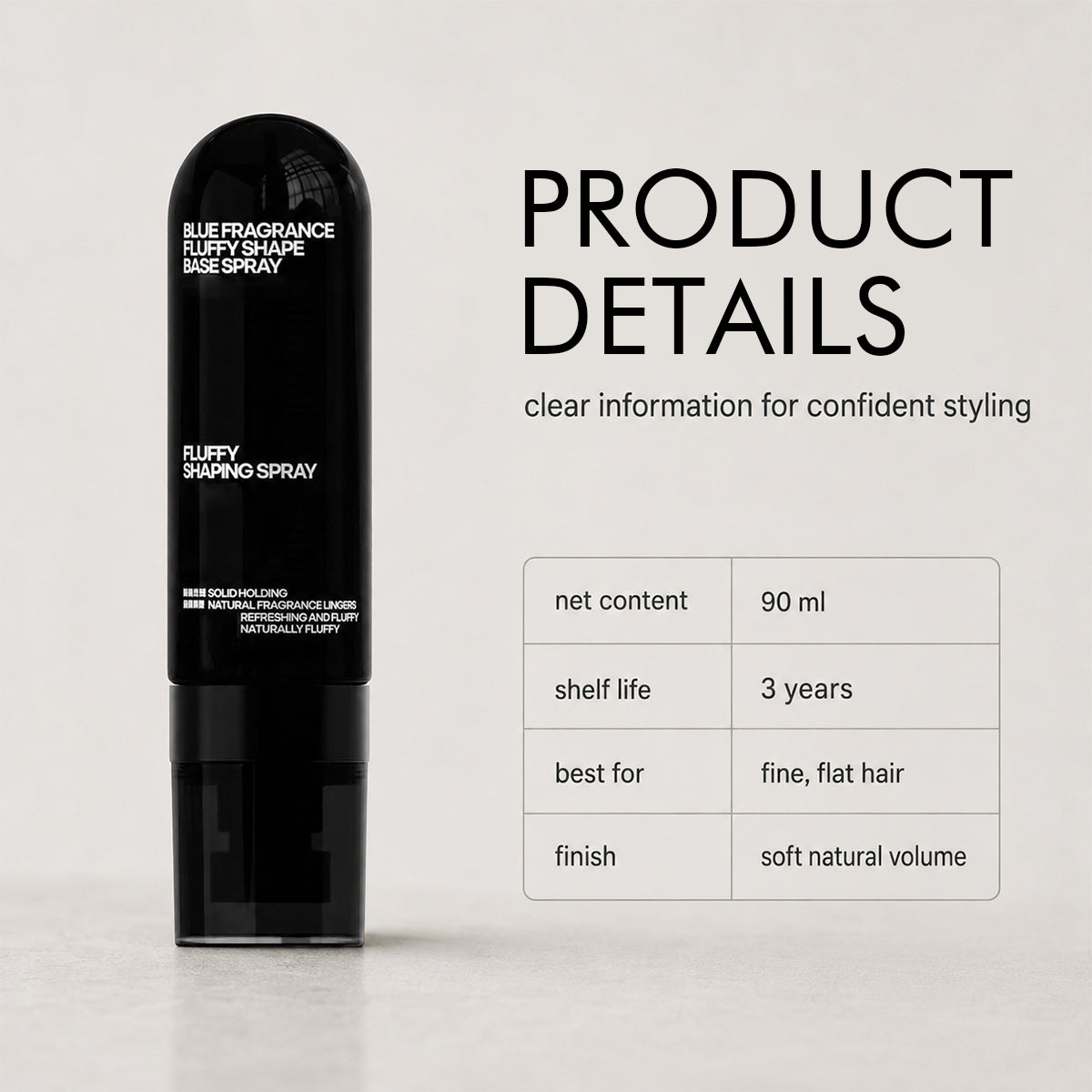 ✨ Fluffy Hair Shaping Spray Lightweight Volume & Natural Long-Lasting Hold