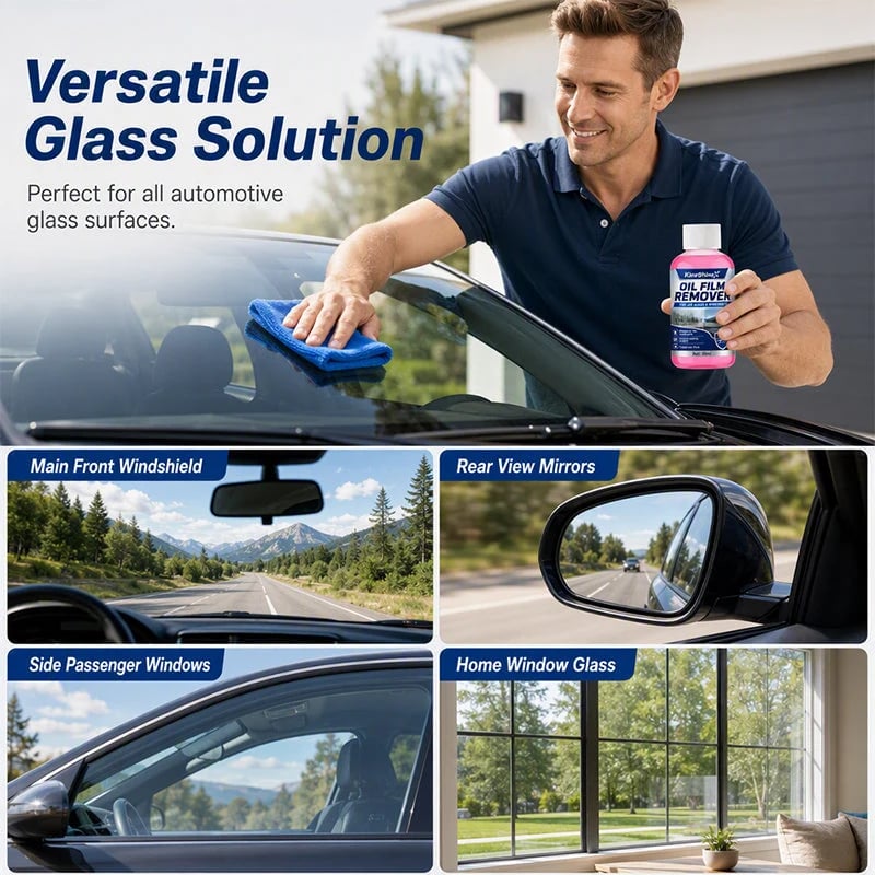 🚗 Car Glass Oil Film Remover for a Cleaner, Clearer Windshield