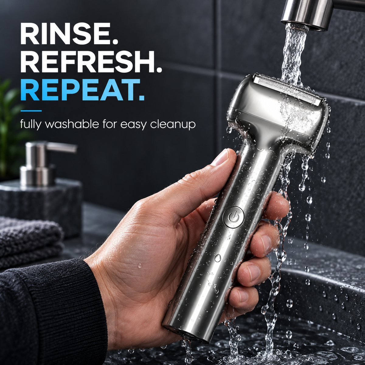 🪒Men's Rechargeable Foil Electric Shaver, Cordless Portable Wet & Dry Beard Razor for Daily Grooming