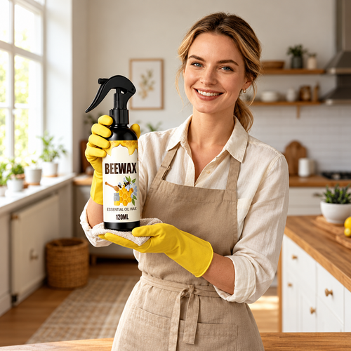🐝✨ Natural Micro-Molecularized Beeswax Spray – Wood Furniture Polish & Shine Restorer
