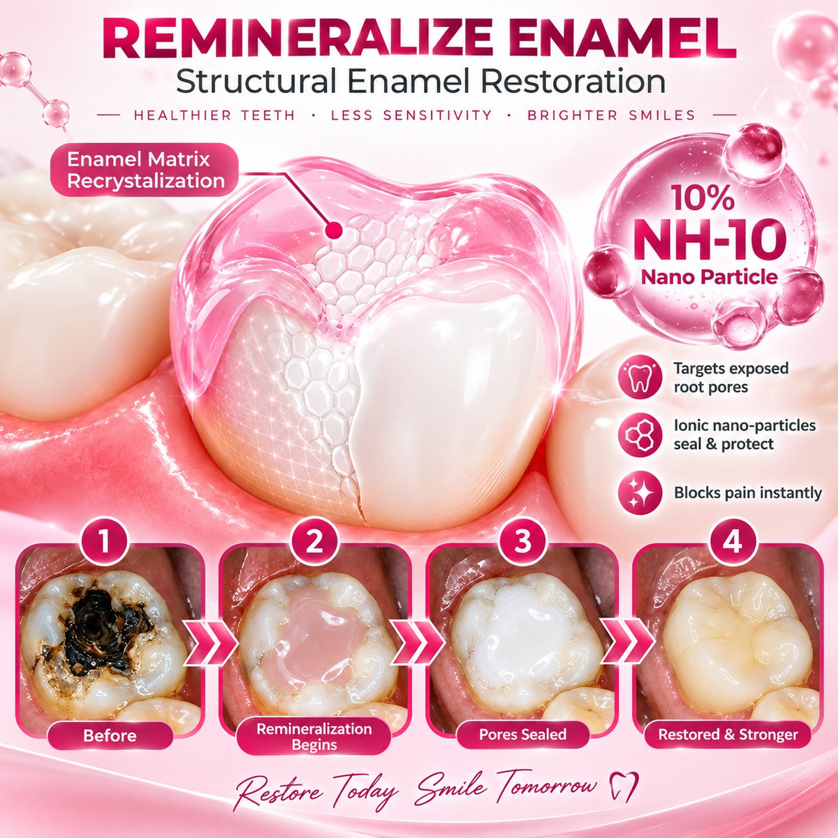 ✨Natural Enamel Care Dental Gel