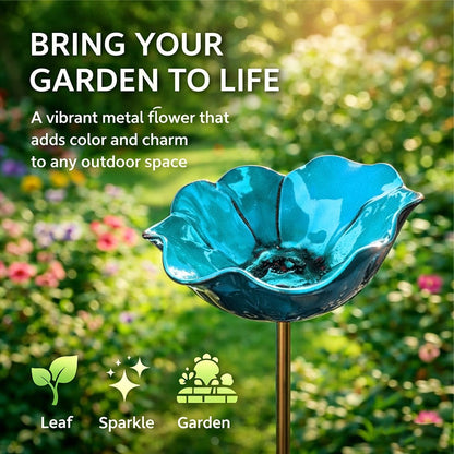 🌸 Handmade Metal Flower Garden Stake