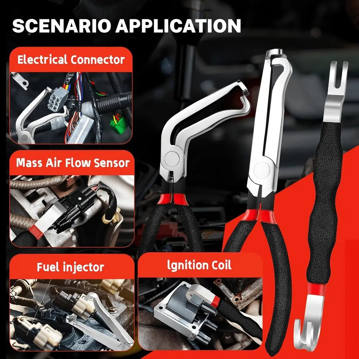 🔥🔥5PCS Automotive Electrical Disconnect Pliers Tool Set