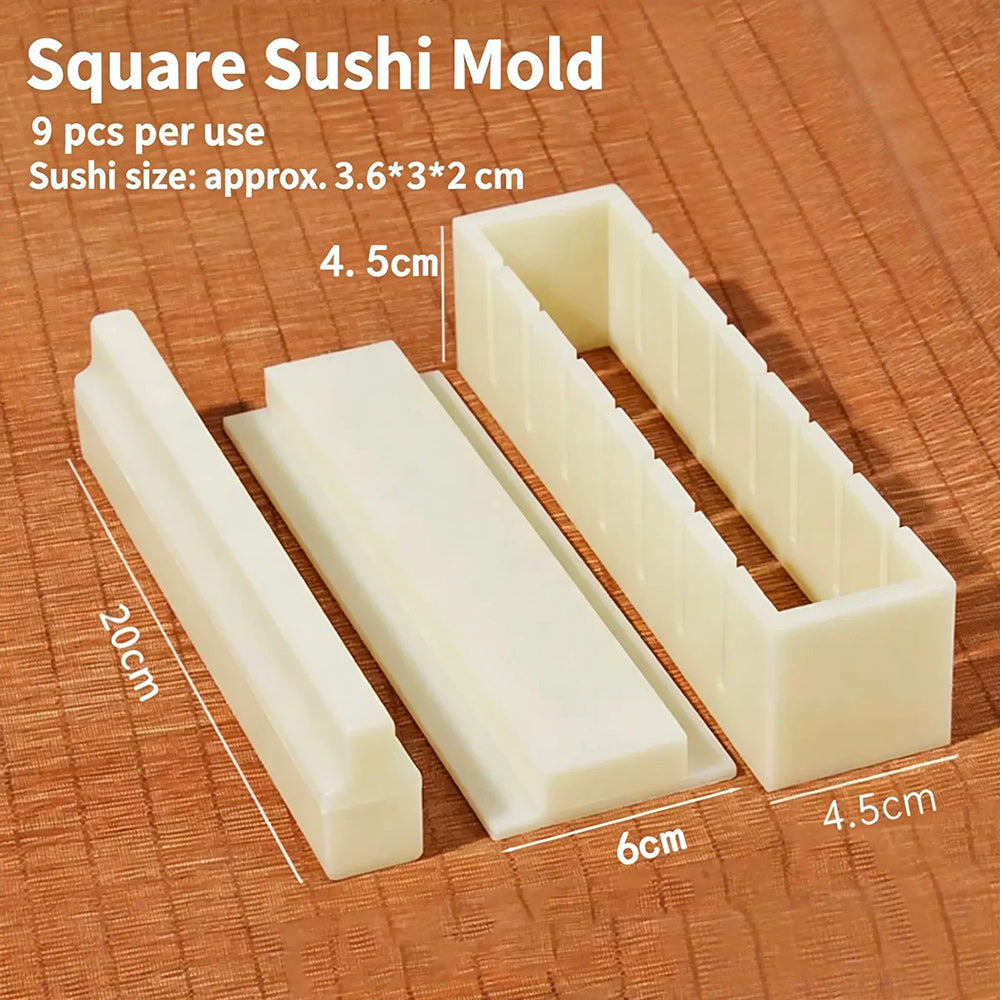 🍣 DIY Sushi Maker Mold | HIPS Non-Stick Sushi Rolling Tool with Cutting Groove