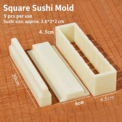 🍣 DIY Sushi Maker Mold | HIPS Non-Stick Sushi Rolling Tool with Cutting Groove