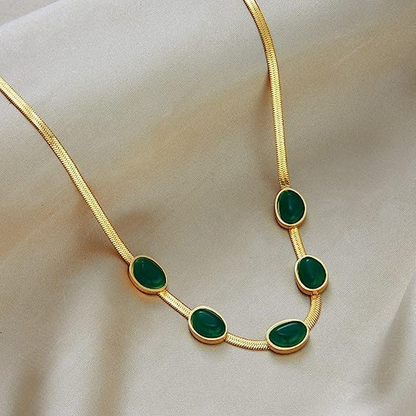 Emerald Necklace Bracelet
