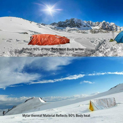 🏕️🔥 Emergency Thermal Sleeping Bag – Waterproof, Lightweight & Compact Survival Bivy