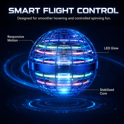 🔥LED Flying Orb – Toss, Hover, Return