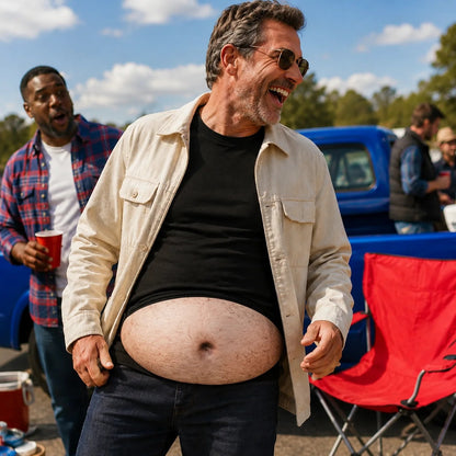 🎒Ultra-Realistic Beer Belly Fanny Pack - Funny Dad Bod Waist Bag