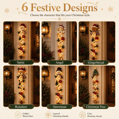 🎄 Lighted Christmas Door Hanger